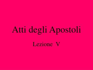 Atti degli Apostoli