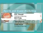 Sports and Event Marketing