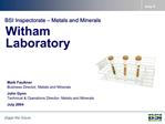 Witham Laboratory