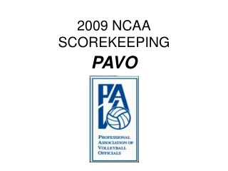 2009 NCAA SCOREKEEPING