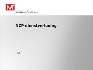 NCP dienstverlening