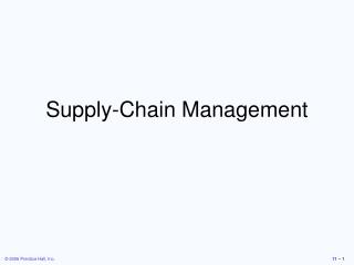 Supply-Chain Management
