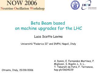 Beta Beam based on machine upgrades for the LHC