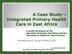 Intergrated Public Health Care- Case Study of a PPP