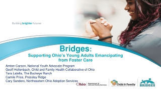 Bridges : Supporting Ohio’s Young Adults Emancipating from Foster Care