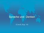 Sprache und Denken