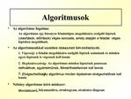 Algoritmusok