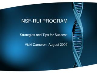 NSF-RUI PROGRAM