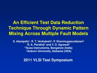 2011 VLSI Test Symposium