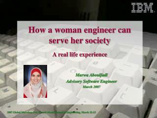 How a woman engineer can serve her society A real life experience