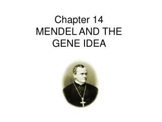 Chapter 14 MENDEL AND THE GENE IDEA