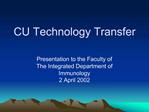 CU Technology Transfer
