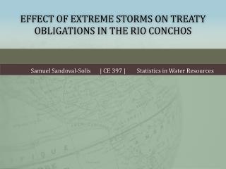 Effect of Extreme Storms on Treaty Obligations in the Rio Conchos