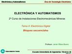 ELECTR NICA Y AUTOMATISMOS