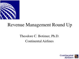 Revenue Management Round Up