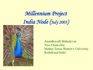Millennium Project India Node ( July 2003 )