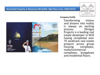 Real Estate Property in Neemrana NH-8,NCR- High Way Cruise -