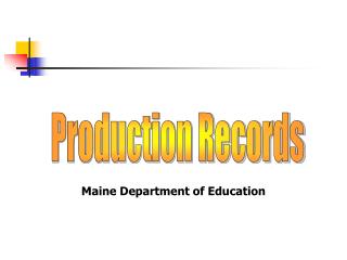 Production Records