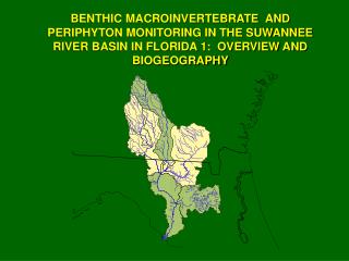 BENTHIC MACROINVERTEBRATE AND PERIPHYTON MONITORING IN THE SUWANNEE RIVER BASIN IN FLORIDA 1: OVERVIEW AND BIOGEOGRAPH
