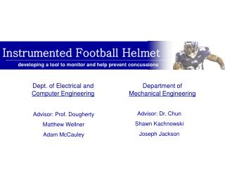 Instrumented Football Helmet