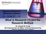 What is Research and the Research Method.