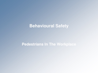 Behavioural Safety