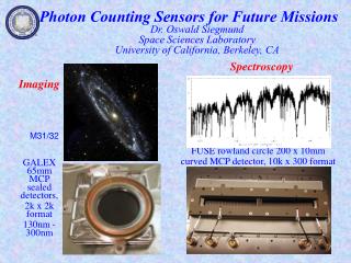 Photon Counting Sensors for Future Missions