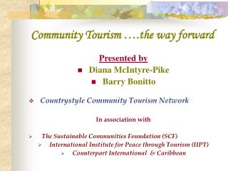 Community Tourism ….the way forward
