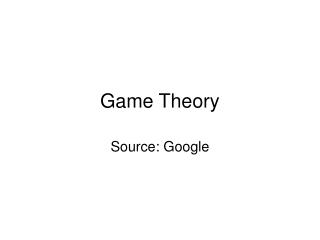 Game Theory