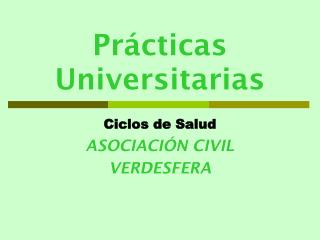 Prácticas Universitarias