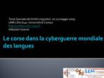 Le corse dans la cyberguerre mondiale des langues