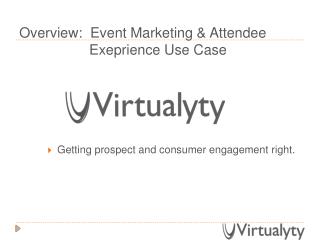 Virtualyty Events Use Case