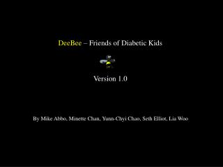 DeeBee – Friends of Diabetic Kids Version 1.0