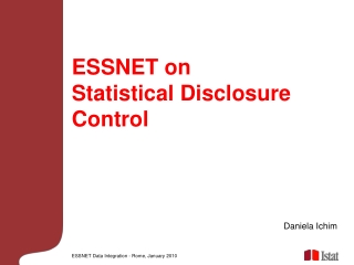 ESSNET on Statistical Disclosure Control