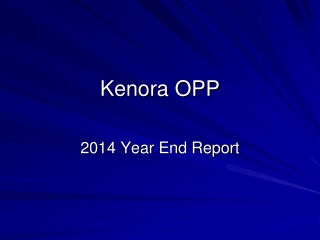 Kenora OPP