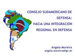 CONSEJO SUDAMERICANO DE DEFENSA: HACIA UNA INTEGRACI N REGIONAL EN DEFENSA