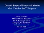 Overall Scope of Proposed Marine Gas Turbine ST Program