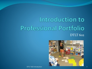 Introduction to Professional Portfolio