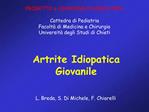 Artrite Idiopatica Giovanile