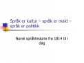 Spr k er kultur spr k er makt spr k er politikk