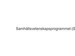 Samh llsvetenskapsprogrammet SA