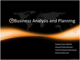 Business Analysis and Planning