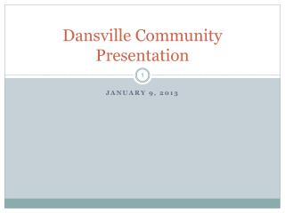 Dansville Community Presentation