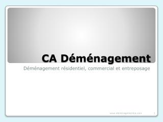 CA Déménagement