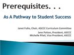 As A Pathway to Student Success
