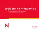 Single Sign-on for Healthcare