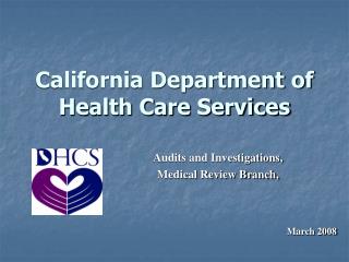 California Department of Health Care Services
