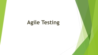 Agile Testing