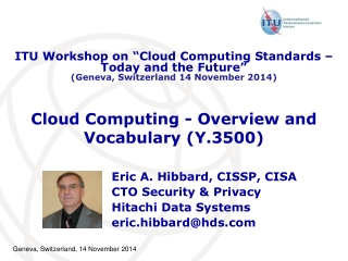 Cloud Computing - Overview and Vocabulary (Y.3500)