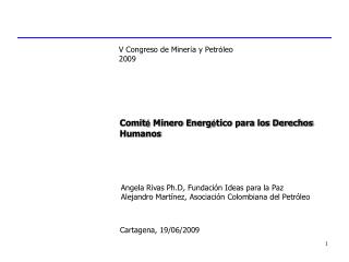 Comit é Minero Energ é tico para los Derechos Humanos